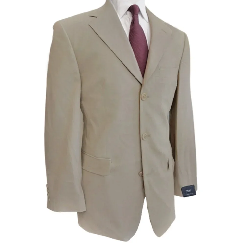NEW Brooks Brothers Dartmouth Sportcoat!  Classic Tan  Stretch Cotton  3 Button